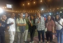 Berdoa dan bergerak bersama dalam malam Pujian dan Doa Pemuda-pemudi Gereja Se-kecamatan Tegalsari